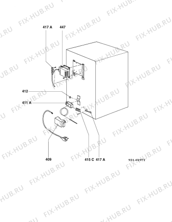 Взрыв-схема холодильника Electrolux RH236SD - Схема узла Armature/fitting